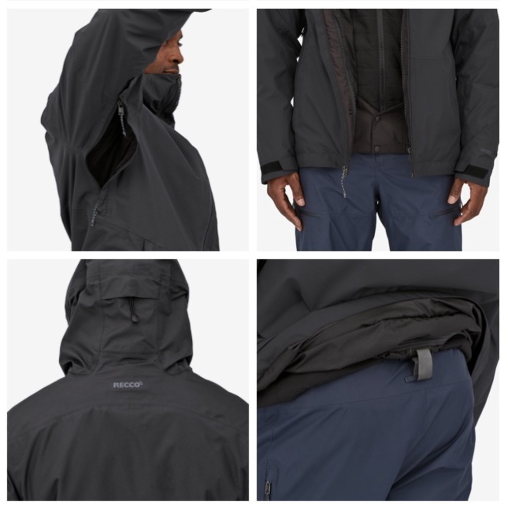 Patagonia Men’s Powder Bowl Jacket, Black - Size Medium, No Damage- WARM!